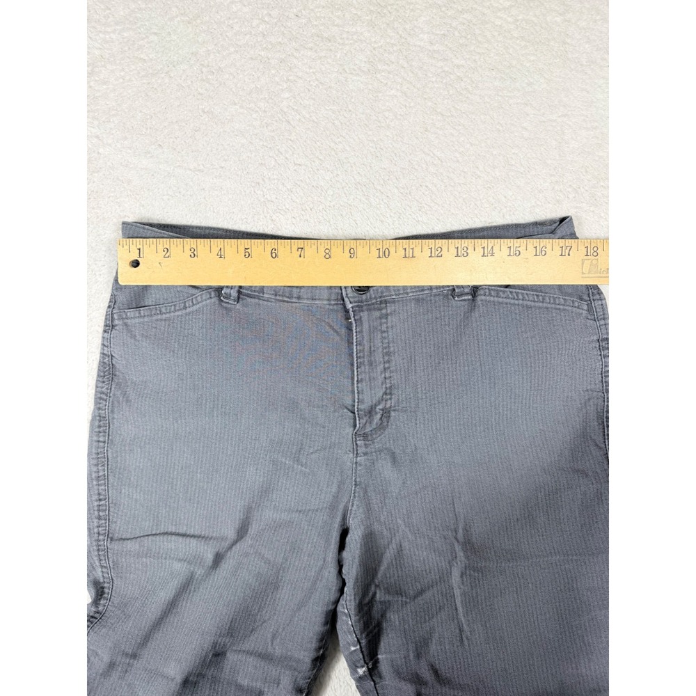 Riders by Lee Pants Womens 16M Grey Herringbone Straight Leg Stretch Good Work - Picture 7 of 11